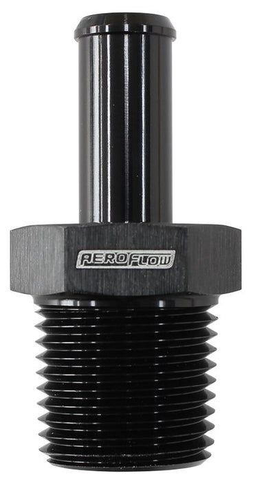 Aeroflow Male NPT to Straight AN Hose Barb (AF841-06-10ANBLK)