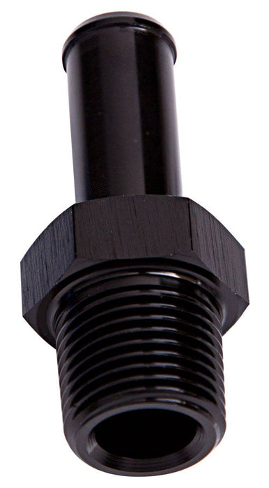 Aeroflow Male NPT to Barb Straight Adapter 1/4" to 3/8" (AF841-06BLK)