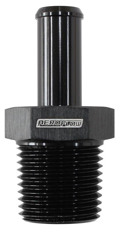 Aeroflow Male NPT to Straight AN Hose Barb (AF841-08-08ANBLK) AF841-08-08ANBLK