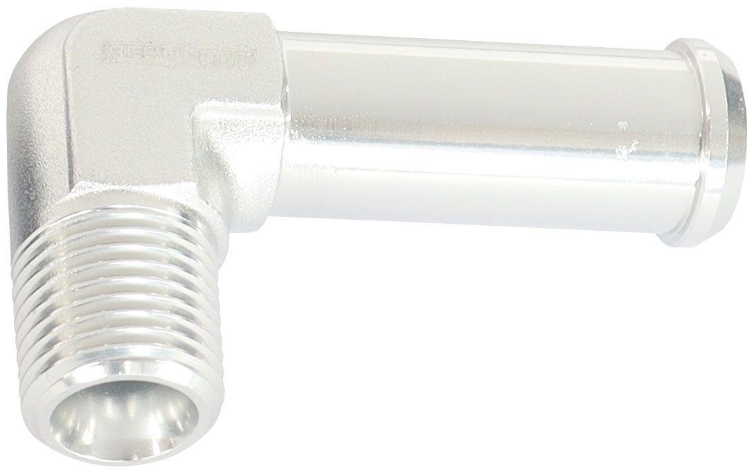 Aeroflow Male NPT to Barb 90° Adapter 1/8" to 3/8" (AF842-02-06S)