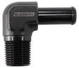 Aeroflow Male NPT to 90 Deg AN Hose Barb (AF842-04ANBLK) AF842-04ANBLK