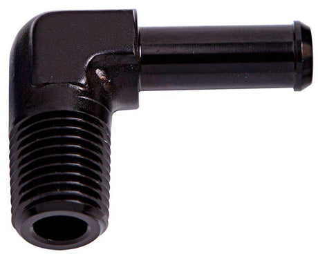 Aeroflow Male NPT to Barb 90° Adapter 1/8" to 5/16" (AF842-05BLK) AF842-05BLK