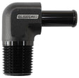 Aeroflow Male NPT to 90 Deg AN Hose Barb (AF842-06-06ANBLK) AF842-06-06ANBLK