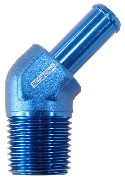 Aeroflow Male NPT to 45° AN Hose Barb (AF845-06-10AN)