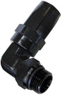 Aeroflow ORB Taper Swivel 90° Hose End -10AN to -8AN (AF849-08-10BLK) AF849-08-10BLK
