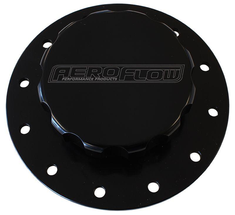 Aeroflow Screw-On Billet Fuel Cell Cap Assembly (AF85-2002BLK) AF85-2002BLK