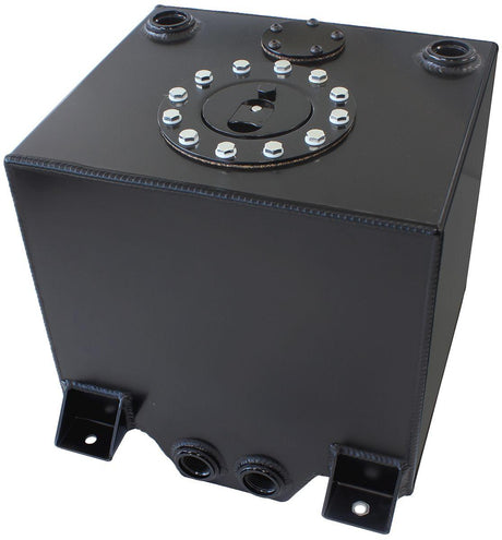 Aeroflow Aluminium 5 Gallon (19L) Fuel Cell with Cavity/Sump (Black) (AF85-2050ABLK) AF85-2050ABLK