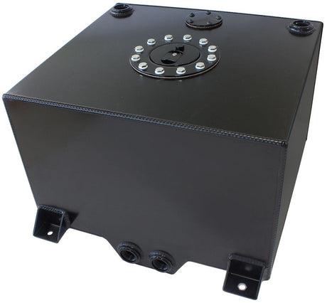 Aeroflow Aluminium 10 Gallon (38L) Fuel Cell with Cavity/Sump (Black) (AF85-2100ABLK) AF85-2100ABLK