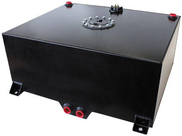 Aeroflow Aluminium 25 Gallon (95L) Fuel Cell with Cavity/Sump & Fuel Sender (Black) (AF85-2250ASBLK) AF85-2250ASBLK
