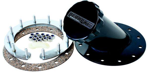 Aeroflow Remote Fuel Cell Filler 45° 2-1/2" Neck (AF85-3000BLK) AF85-3000BLK