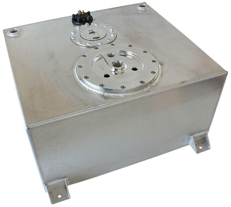 Aeroflow Aluminium 15 Gallon (57L) Fuel Cell Flat Bottom Triple 60mm Pump Hanger & Fuel Sender (AF85-4050AS) AF85-4050AS