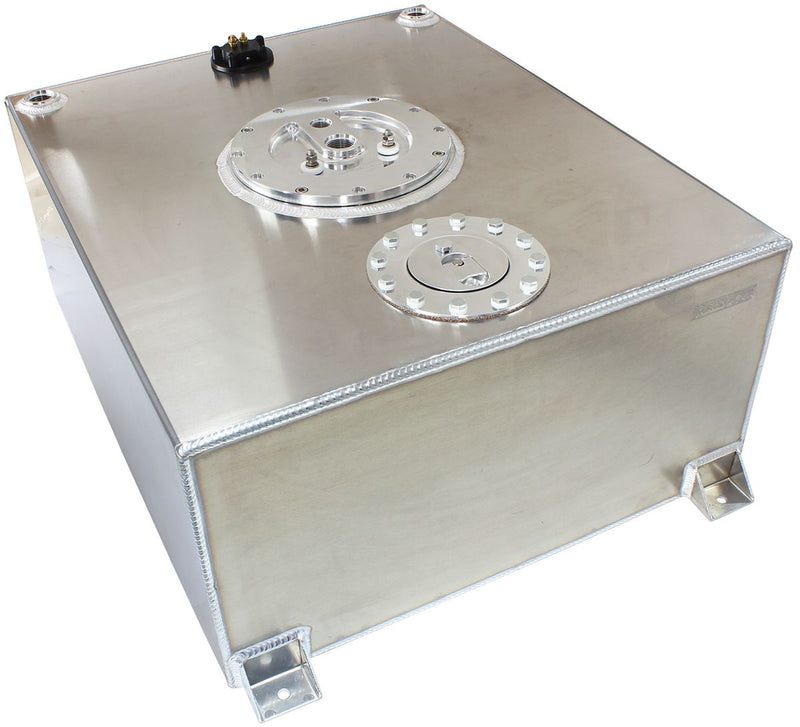 Aeroflow Aluminium 76 Litre (20 Gal) Fuel Cell Flat Bottom Triple 40mm Pump Hanger & Fuel Sender (AF85-4071AS)