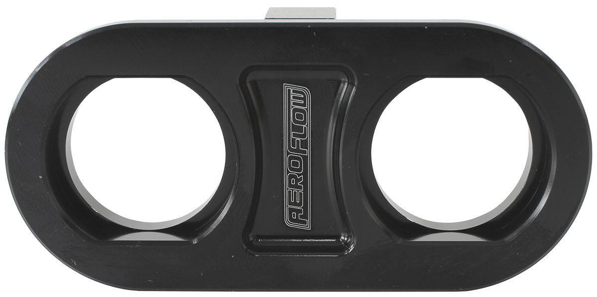 Aeroflow Universal Modular 2-Port Billet Bulkhead Plate (AF88-2006BLK)