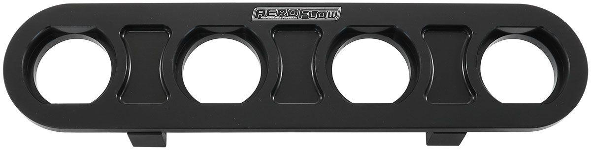 Aeroflow Universal Modular 4-Port Billet Bulkhead Plate (AF88-2021BLK)