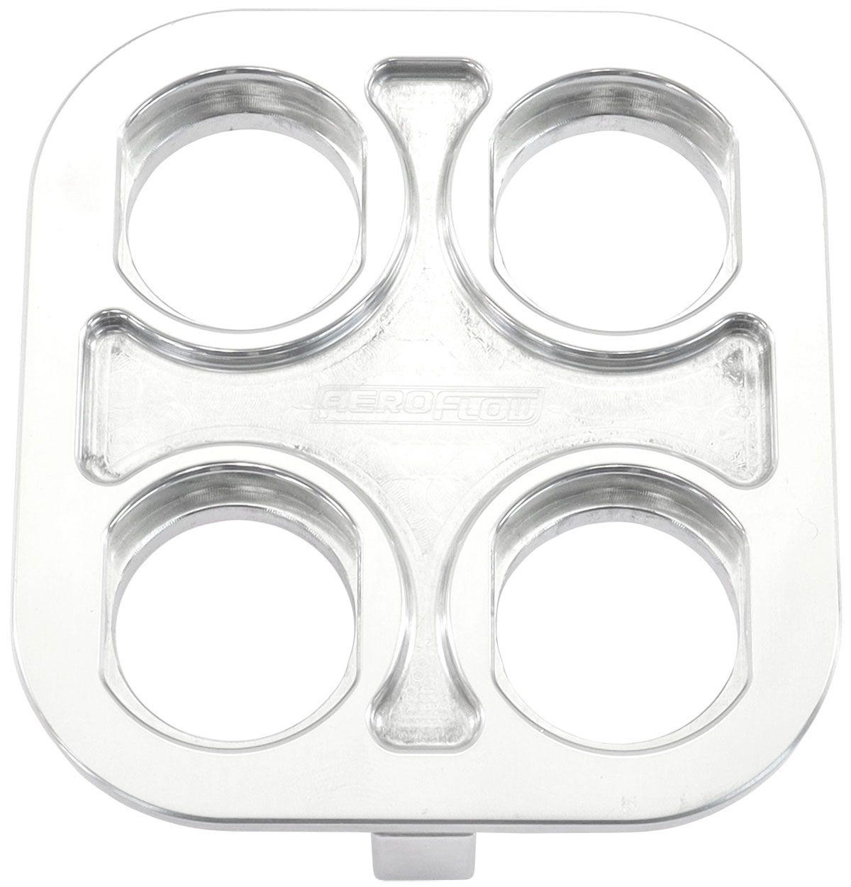 Aeroflow Universal Modular 4-Port Square Billet Bulkhead Plate (AF88-2022) AF88-2022