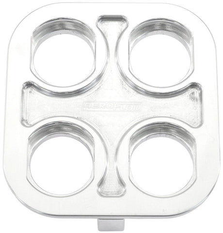 Aeroflow Universal Modular 4-Port Square Billet Bulkhead Plate (AF88-2022) AF88-2022