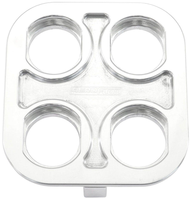 Aeroflow Universal Modular 4-Port Square Billet Bulkhead Plate (AF88-2022) AF88-2022