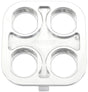 Aeroflow Universal Modular 4-Port Square Billet Bulkhead Plate (AF88-2022) AF88-2022