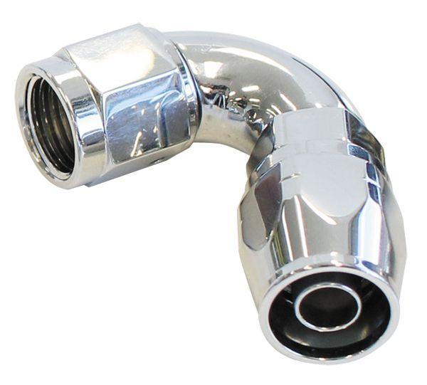 Aeroflow 880 Elite Series Full Flow Cutter Swivel 120° Hose End -4AN (AF884-04)