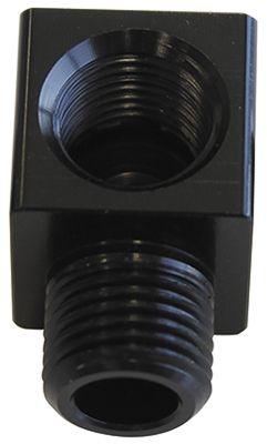 Aeroflow 90° Female 1/8" NPT to Male 1/8" NPT Elbow (AF896-02BLK) AF896-02BLK