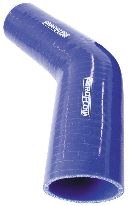 Aeroflow Gloss Blue 45° Silicone Reducer / Expander Hose 3-3/4" (95mm) to 3" (76mm) I.D (AF9002-375-300) AF9002-375-300