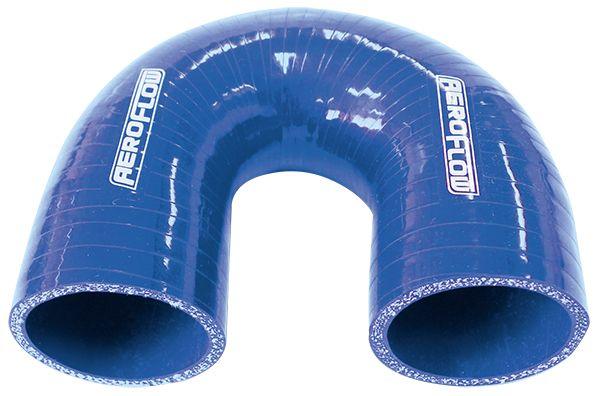 Aeroflow Gloss Blue 180° Silicone Elbow Hose 1" (25mm) I.D (AF9006-100)