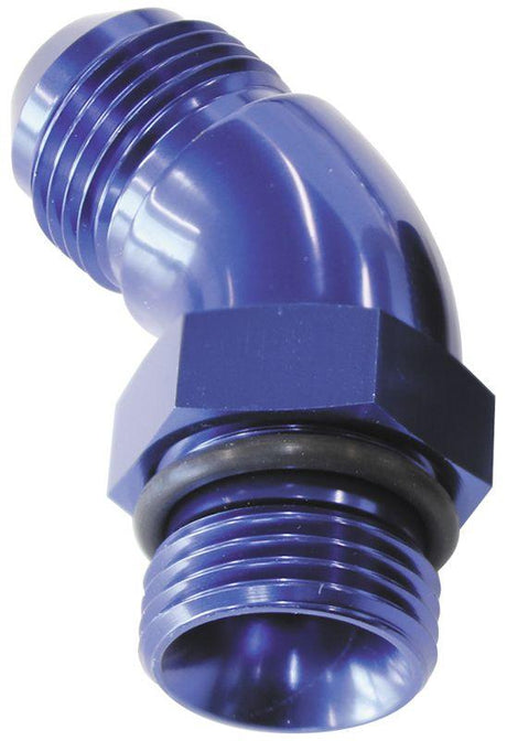 Aeroflow 45° ORB to Male AN Full Flow Adapter -10 ORB to -8AN (AF902-08-10) AF902-08-10