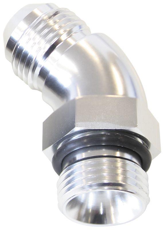 Aeroflow 45° ORB to Male AN Full Flow Adapter -10 ORB to -12AN (AF902-12-10S) AF902-12-10S