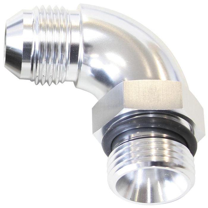 Aeroflow 90° ORB to Male AN Full Flow Adapter -4 ORB to -4AN (AF903-04S)