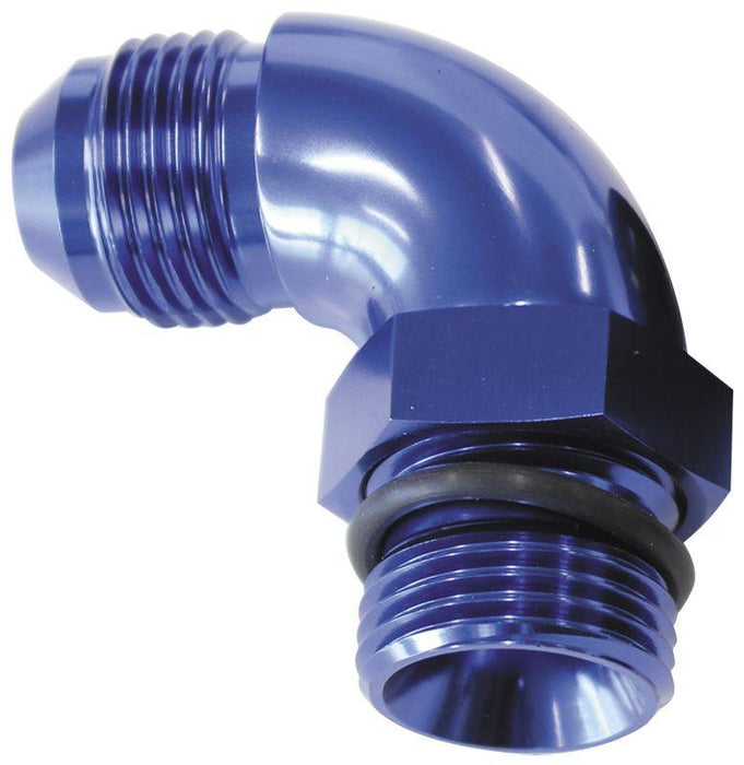 Aeroflow 90° ORB to Male AN Full Flow Adapter -4 ORB to -4AN (AF903-04)