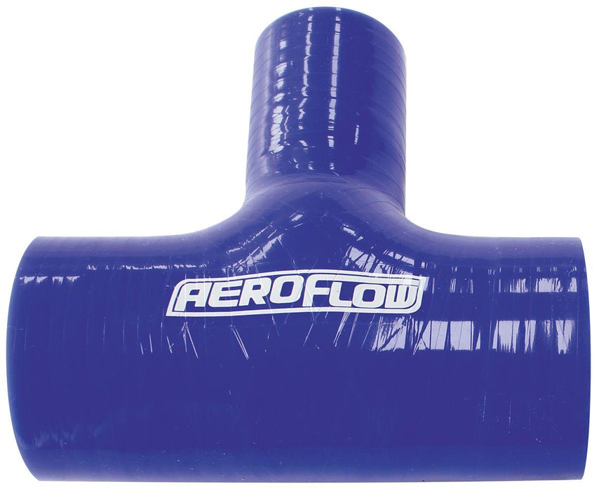 Aeroflow Gloss Blue Silicone Tee Hose 1-1/2" (38mm) Run I.D to 1" (25mm) Side I.D (AF9044-150-100)