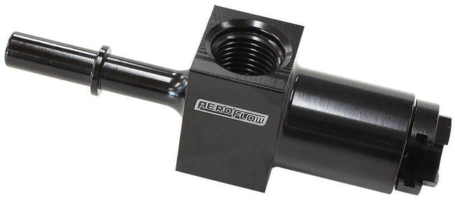 Aeroflow Push-On 5/16" Female to Male EFI Fuel Fitting - Black (AF905-01BLK) AF905-01BLK