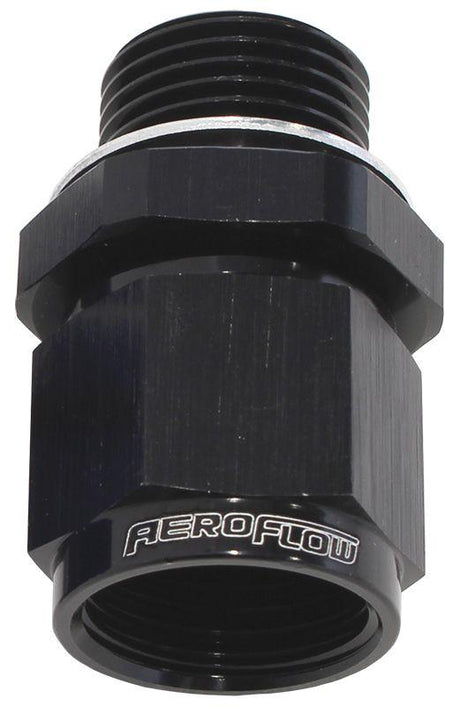 Aeroflow Metric To Female AN Swivel Adapters - Black (AF906-08-M12BLK) AF906-08-M12BLK