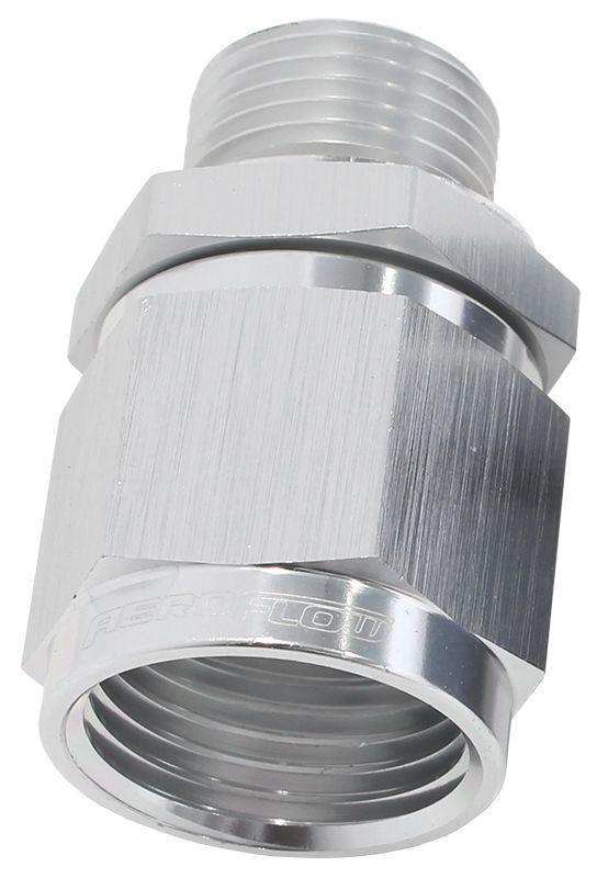 Aeroflow Metric To Female AN Swivel Adapters - Silver (AF906-08-M12S) AF906-08-M12S
