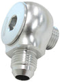 Aeroflow 90° Low Profile -10ORB to -8AN Male Adapter (AF909-08-10S) AF909-08-10S