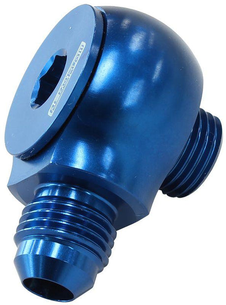 Aeroflow 90° Low Profile -8ORB to -8AN Male Adapter (AF909-08) AF909-08