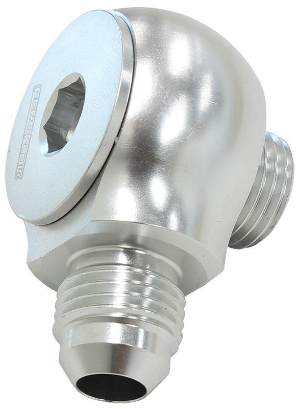 Aeroflow 90° Low Profile -8ORB to -8AN Male Adapter (AF909-08S) AF909-08S
