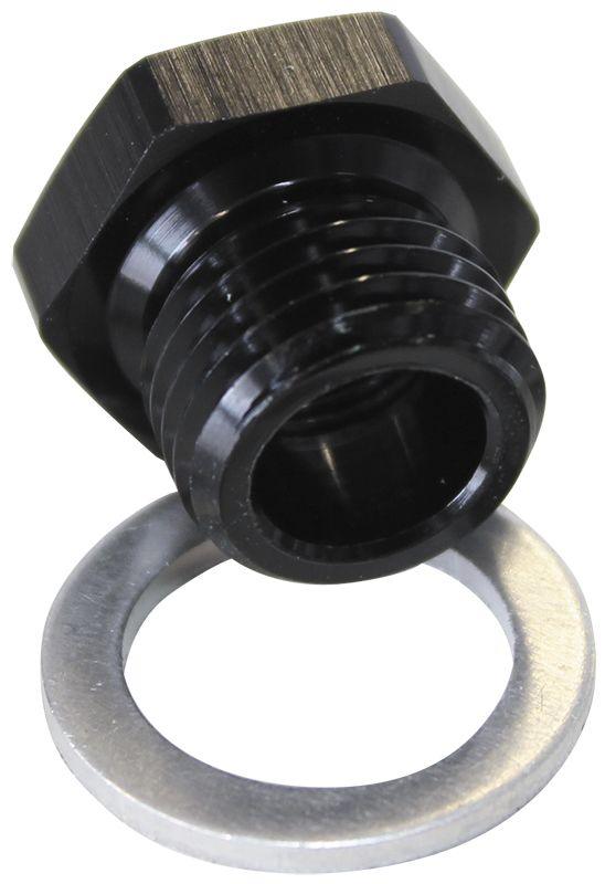 Aeroflow Metric Port Reducer M16 x 1.5 to 1/8" (AF912-M16-02BLK) AF912-M16-02BLK