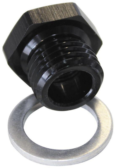 Aeroflow Metric Port Reducer M16 x 1.5 to 1/8" (AF912-M16-02BLK) AF912-M16-02BLK