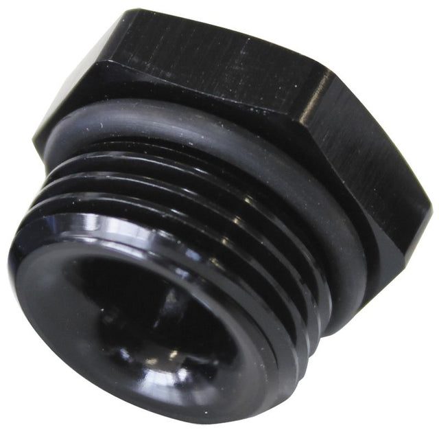 Aeroflow ORB Port Reducer -12ORB to 1/8" (AF912-P12-02BLK)
