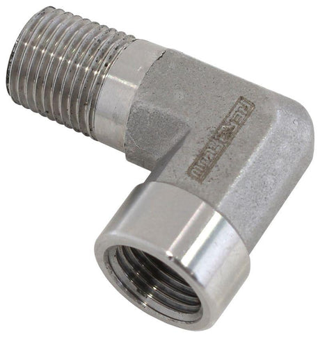 Aeroflow 90° Female 1/8" NPT to Male 1/8" NPT Elbow (AF914-02SS) AF914-02SS
