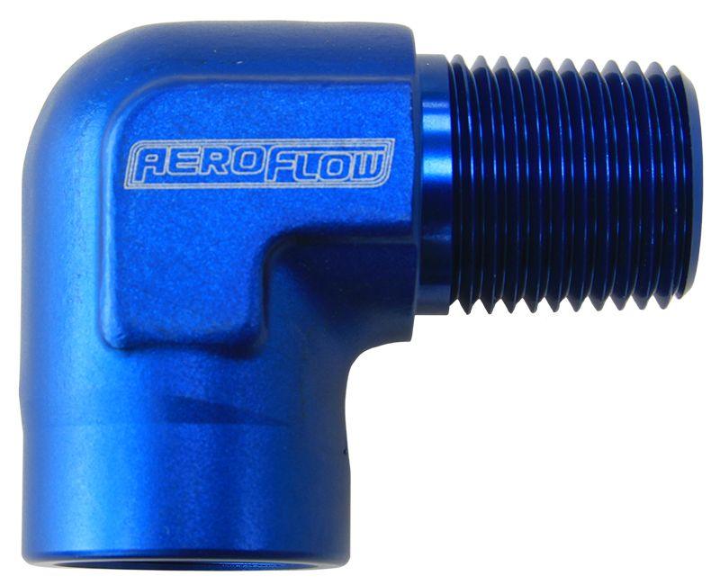 Aeroflow 90° NPT Female to Male NPT Fitting 1/8" (AF914-02)