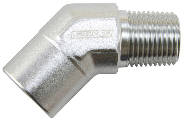 Aeroflow 45° NPT Female to Male NPT Fitting 3/4" (AF915-10S) AF915-10S