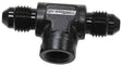 Aeroflow Male Tee with Female 1/8" -3AN (AF918-03-02BLK) AF918-03-02BLK