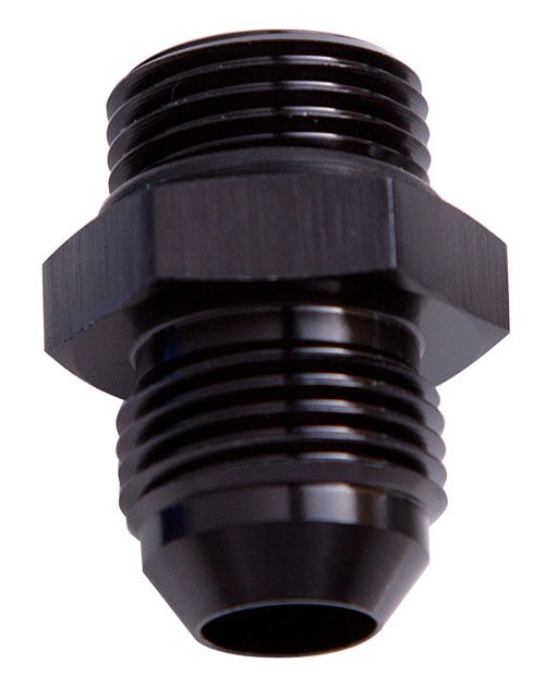 Aeroflow ORB to AN Straight Male Flare Adapter (AF920-16BLK)