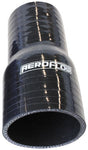 Aeroflow Gloss Black Straight Silicone Reducer / Expander Hose 1-1/2" (38mm) to 7/8" (22mm) I.D (AF9201-150-085)