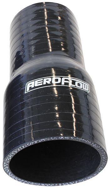 Aeroflow Gloss Black Straight Silicone Reducer / Expander Hose 2-1/2" (63mm) to 2-1/4" (57mm) I.D (AF9201-250-225) AF9201-250-225