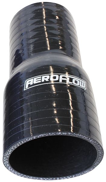 Aeroflow Gloss Black Straight Silicone Reducer / Expander Hose 2-3/4" (70mm) to 2-3/8" (60mm) I.D (AF9201-275-237)