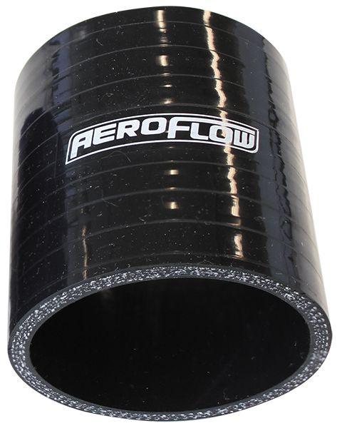 Aeroflow Gloss Black Straight Silicone Hose 3-1/2" (90mm) I.D (AF9201-350) AF9201-350