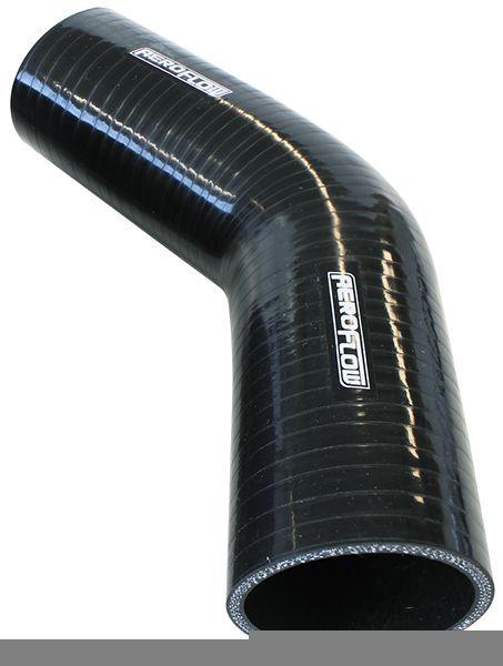 Aeroflow Gloss Black 45° Silicone Elbow Hose 5/8" (16mm) I.D (AF9202-063) AF9202-063